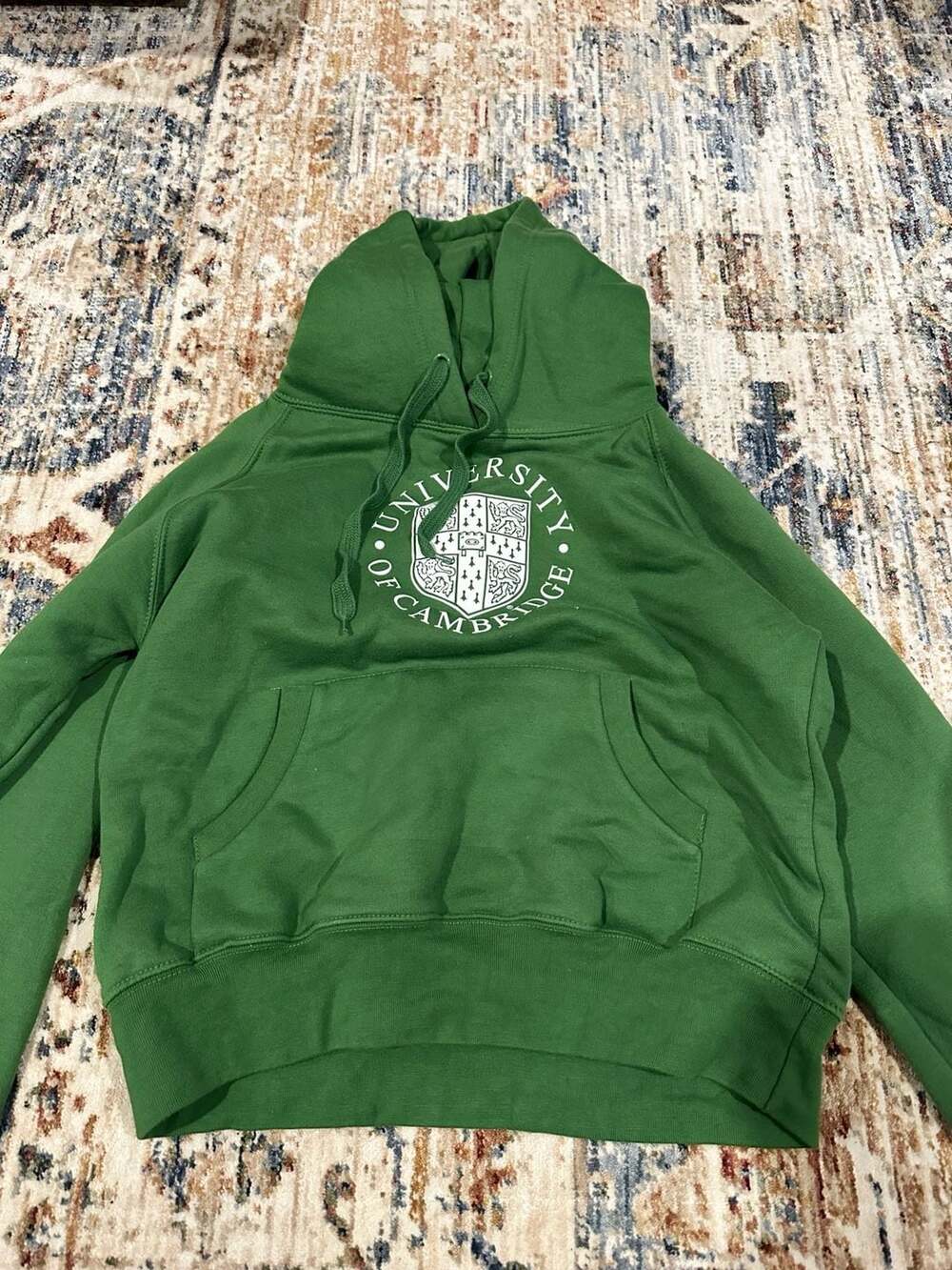 University of Cambridge Green Lady Fit Hoodie Sweatshirt M/L